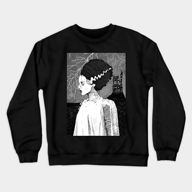 Bride of Frankenstein Crewneck Sweatshirt by djrbennett